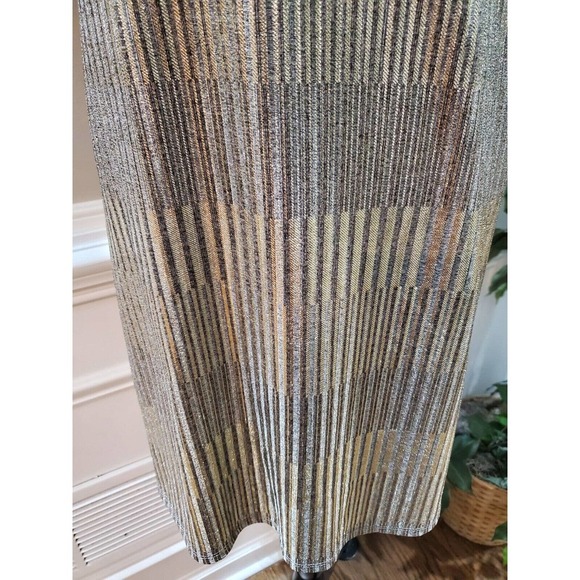 Espresso Women's Beige Polyester Round Neck Half Sleeve Knee Length Dress Size L - Picture 4 of 11